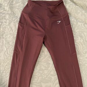 Gymshark Burgundy Leggings